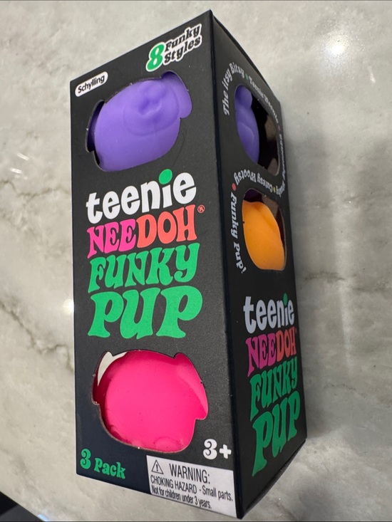 teenie needoh funky pup Other - Teenie Needoh Funky Pup 3-Pack Kids Toy - Purple, Orange, Pink
